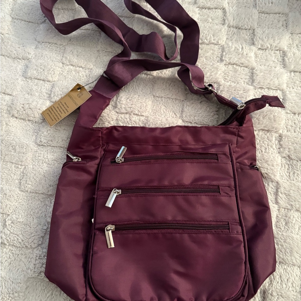 Stylish Burgundy Crossbody Bag